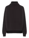 Dušan Ribbed Turtleneck Sweater In Brown