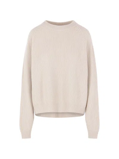Dušan Ribbed-knit Cashmere Sweatshirt In Gray
