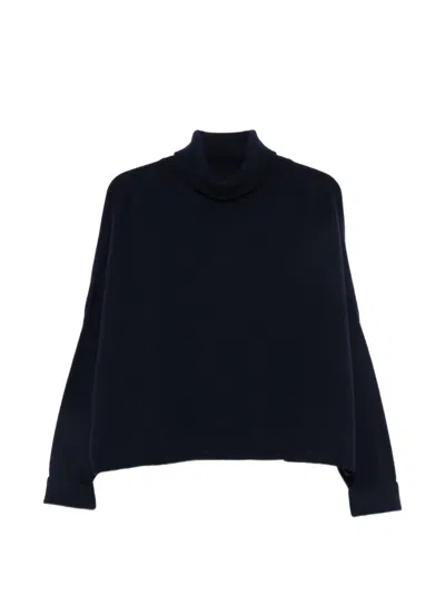 Dušan Roll-neck Knitted Sweater In Black