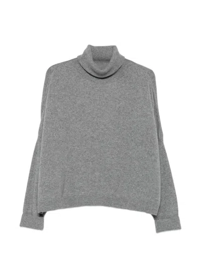 Dušan Roll-neck Long-sleeve Sweater In Gray