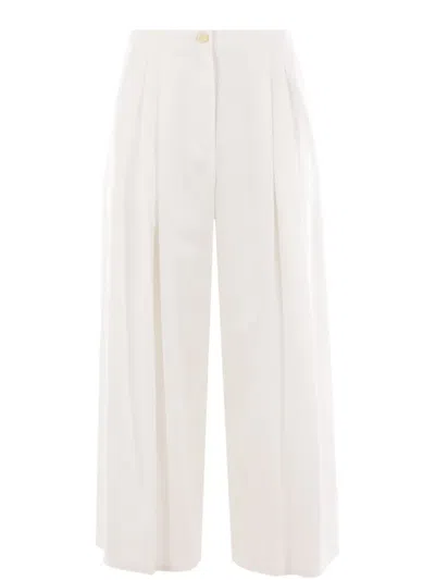 Dušan Samurai Trousers In White
