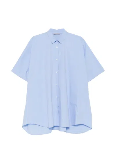 Dušan Short-sleeve Button-down Shirt In Blue