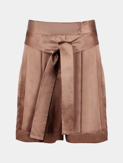 Dušan Silk Belted Shorts Size: S