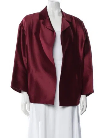 Pre-owned Dušan Silk Blazer In Red