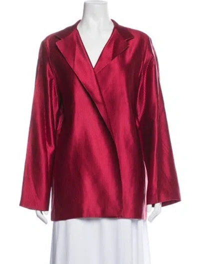 Pre-owned Dušan Silk Blazer In Red