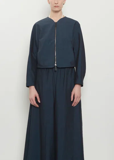 Dušan Silk Cotton Bomber In Blue
