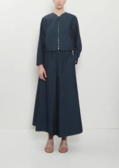 Dušan Silk Cotton Gaucho Pants In Blue