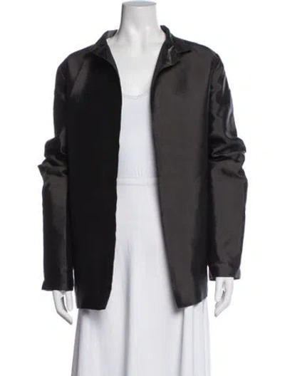 Pre-owned Dušan Silk Jacket In Black