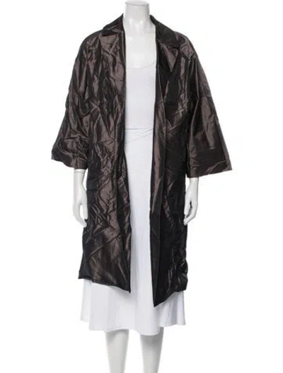 Pre-owned Dušan Silk Jacket In Brown