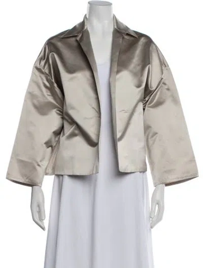 Pre-owned Dušan Silk Jacket In Grey