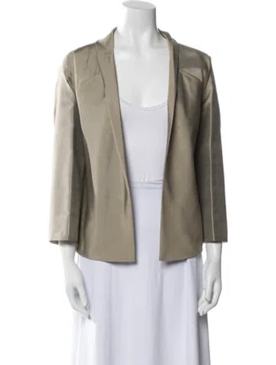 Pre-owned Dušan Silk Jacket W/ Tags In Neutral