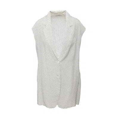 Pre-owned Dušan Silk Top - '10s In Gray