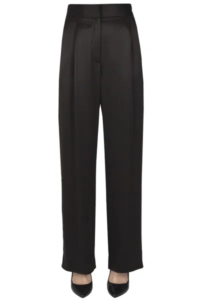 Dušan Silk Trousers In Black