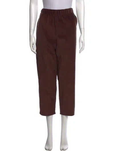 Pre-owned Dušan Straight Leg Pants In Brown