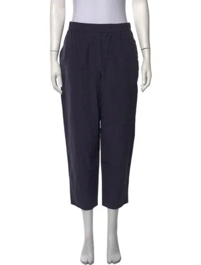 Pre-owned Dušan Striped Straight Leg Pants In Blue