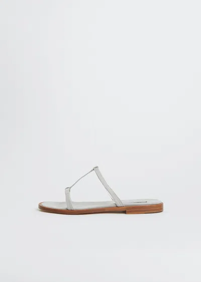 Dušan Suede Lips Sandal In White