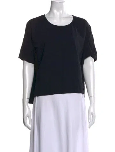 Pre-owned Dušan Virgin Wool Crew Neck Top In Black