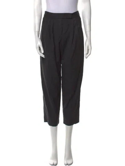 Pre-owned Dušan Virgin Wool Straight Leg Pants In Black