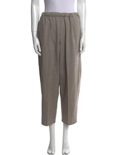 Pre-owned Dušan Virgin Wool Straight Leg Pants In Brown