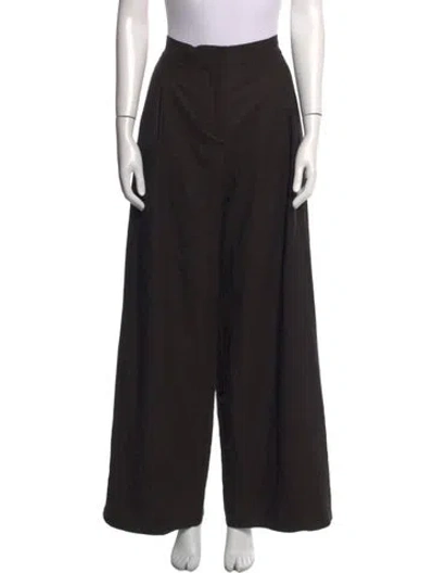 Pre-owned Dušan Virgin Wool Wide Leg Pants In Black