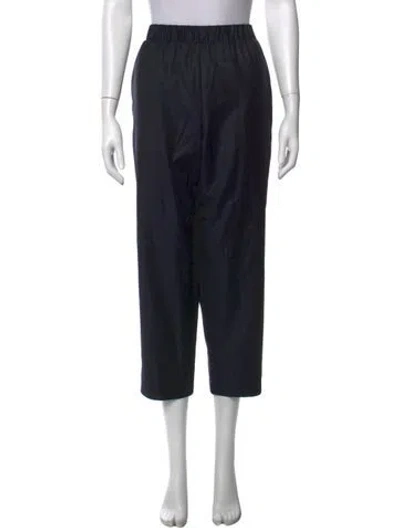 Pre-owned Dušan Virgin Wool Wide Leg Pants In Blue