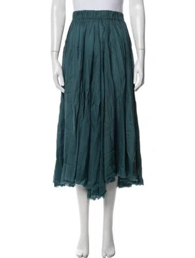 Pre-owned Dušan Virgin Wool Wide Leg Pants In Blue