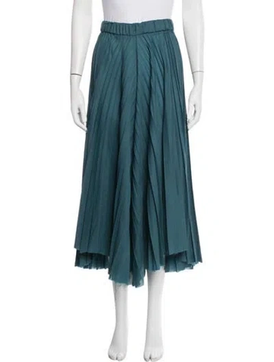 Pre-owned Dušan Virgin Wool Wide Leg Pants In Blue