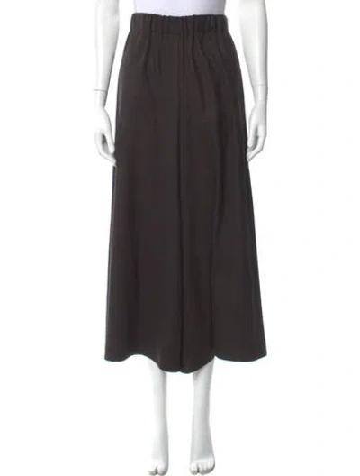 Pre-owned Dušan Virgin Wool Wide Leg Pants In Gray