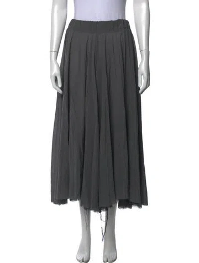 Pre-owned Dušan Virgin Wool Wide Leg Pants In Grey