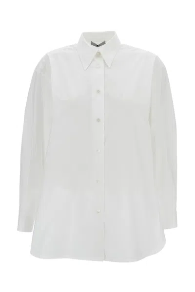 Dušan White Cotton Shirt With Pointed Collar