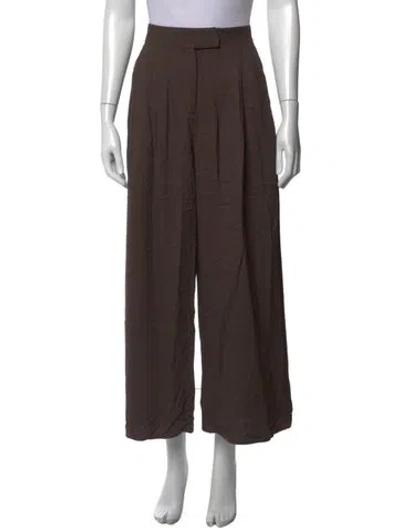 Pre-owned Dušan Wide Leg Pants In Brown