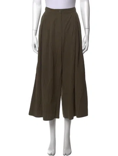 Pre-owned Dušan Wide Leg Pants In Green