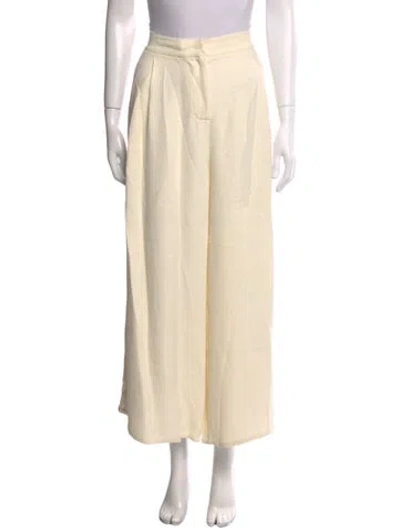 Pre-owned Dušan Wide Leg Pants In Neutral