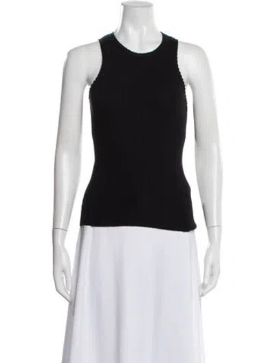 Pre-owned Dušan Wool Crew Neck Top In Black