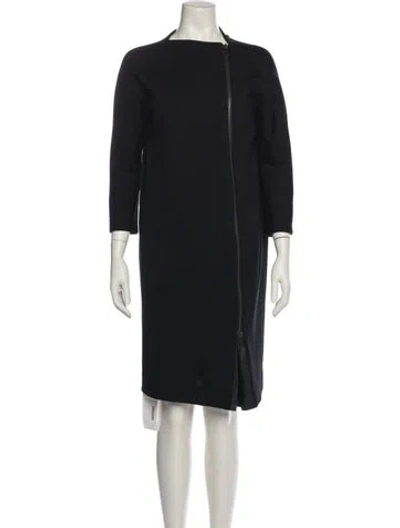 Pre-owned Dušan Wool Knee-length Dress In Black