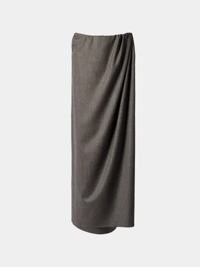 Dušan Wool Long Sarong Skirt Size: S