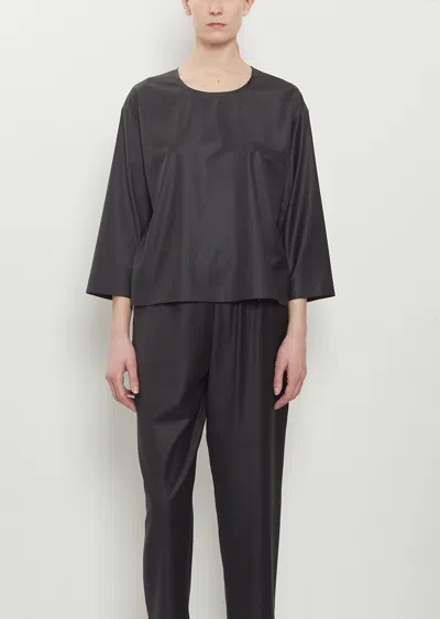 Dušan Wool Suit Pocket T-shirt In Black