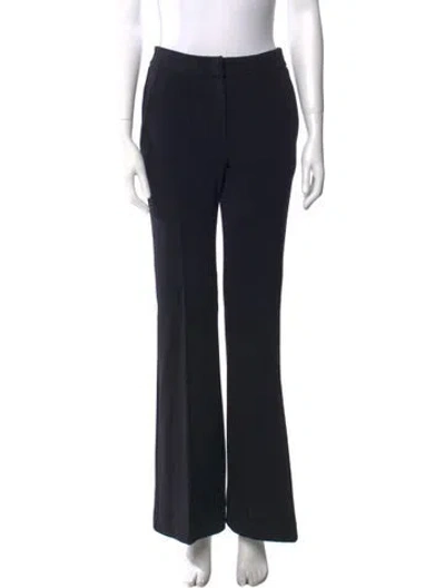 Pre-owned Dušan Wool Wide Leg Pants In Black