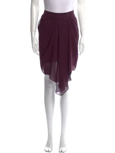 Pre-owned Duarte Midi Length Skirt In Purple