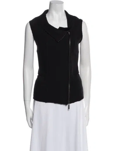 Pre-owned Duarte Wool Vest In Black
