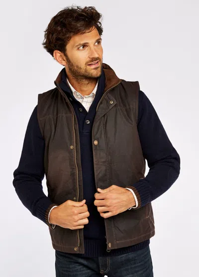 Pre-owned Dubarry Mayfly Waxed Vest Java - With Original Tags In Brown