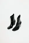 Dubié Women's Tecno Boot In Patent Black In Multi