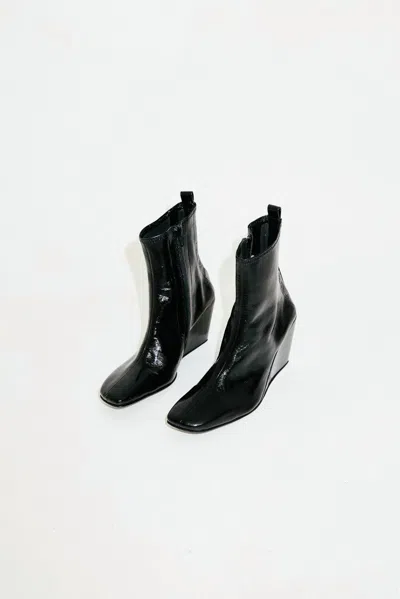 Dubié Women's Tecno Boot In Patent Black In Multi