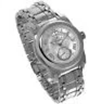 Pre-owned Duboule Cardiff Mens 20j Automatic Stainless Steel Watch Silver Dial In Dark Gray