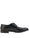 Duca Heritage Arsenal Leather Derby Shoes In Black