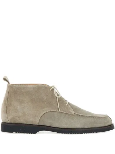 Duca Heritage Ascanio Suede Loafers In Gray