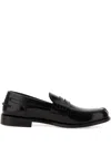 Duca Heritage Leather Loafers In Black