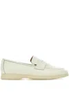 Duca Heritage Leather Loafers In White