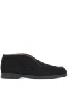 Duca Heritage Leo Suede Loafers In Black