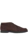 Duca Heritage Leo Suede Loafers In Brown